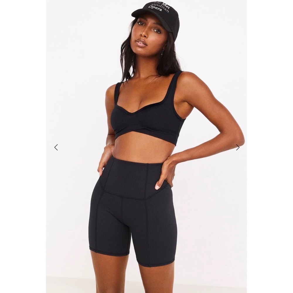 For Love & Lemons Black Bike Shorts